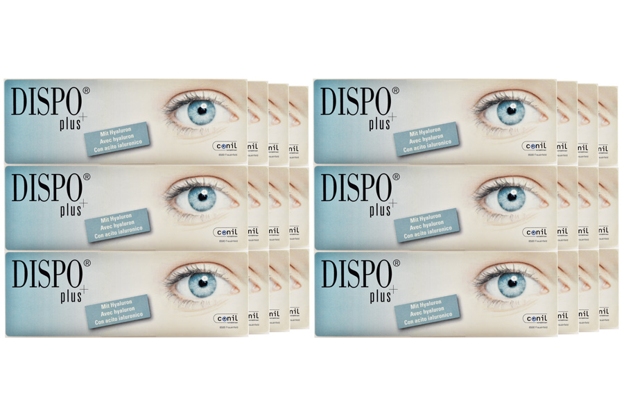 Sphärische Kontaktlinsen Dispo Plus 8 x 90 Stück - Tageslinsen Sparpaket für 12 Monate von Conil