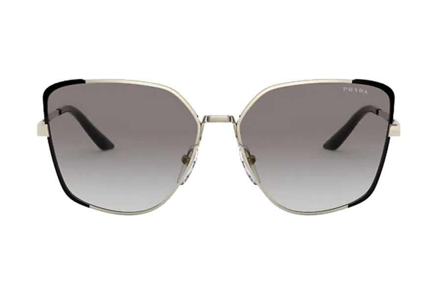 Brillenmarken Prada 60XS AAV-0A7 Pale Gold / Black Sonnenbrille