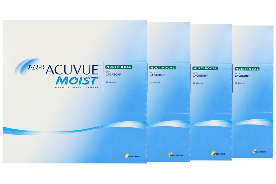Multifokale Tageslinsen 1-Day Acuvue Moist Multifocal 4 x 90 Tageslinsen Sparpaket 6 Monate