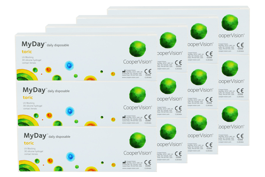 Tageslinsen MyDay daily disposable toric 4 x 90 Tageslinsen Sparpaket 6 Monate