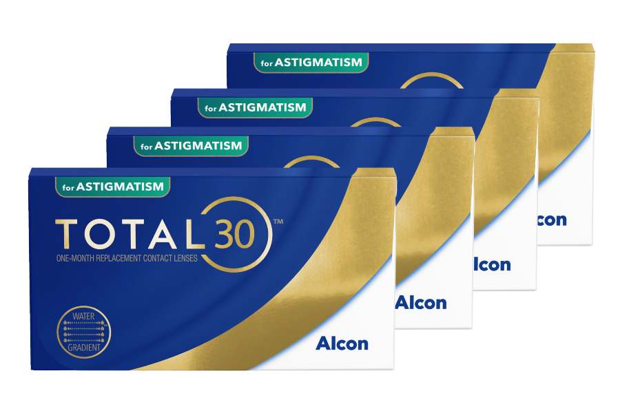 Monatslinsen Total 30 for Astigmatism - 4 x 6 Stück Monatslinsen