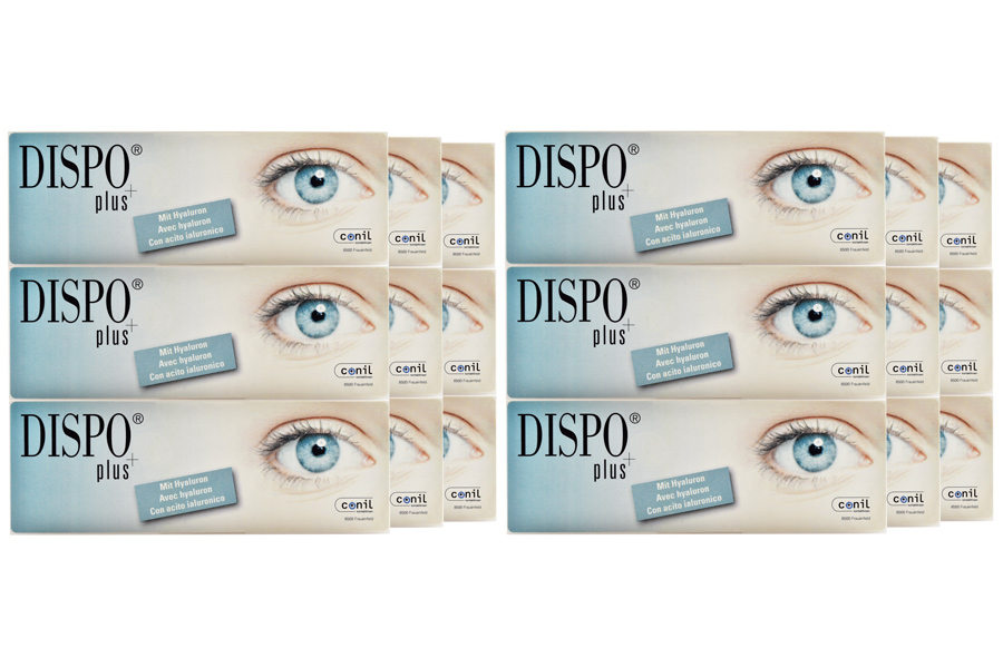 Sphärische Kontaktlinsen Dispo Plus 6 x 90 Stück - Tageslinsen Sparpaket für 9 Monate von Conil