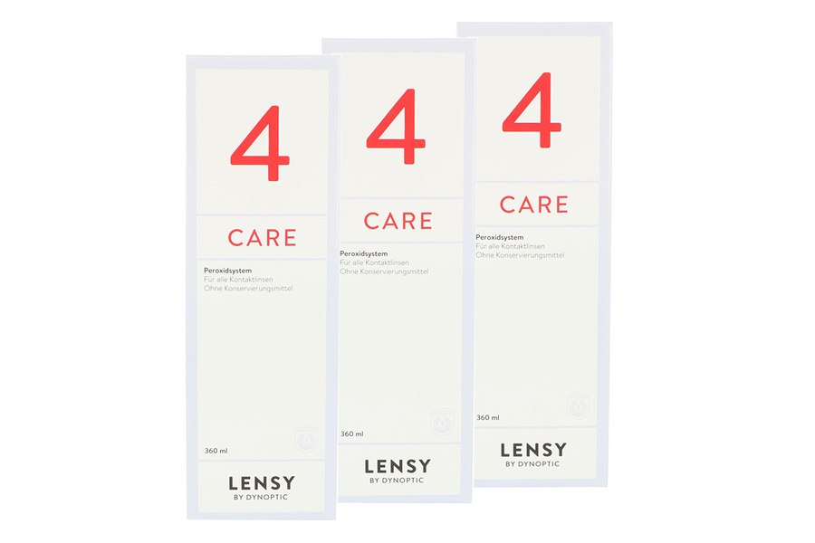 Sparpakete Linsenmittel Lensy Care 4 3 x 360 ml Peroxidlösung