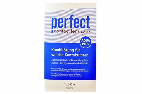 Sparpakete Linsenmittel Perfect Aqua Plus Multipack 3 x 360 ml All-in-One Lösung