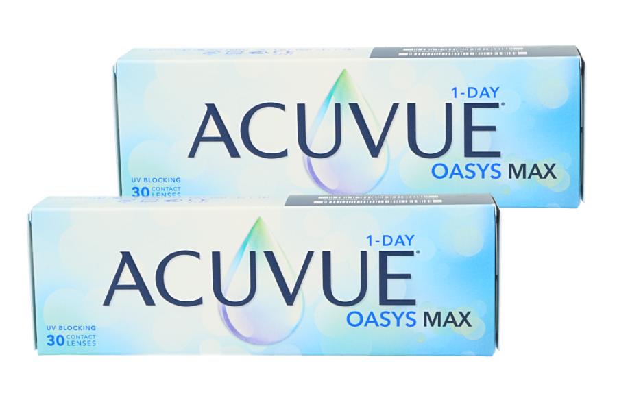 Sphärische Kontaktlinsen Acuvue Oasys MAX 1-Day 2 x 30 Tageslinsen