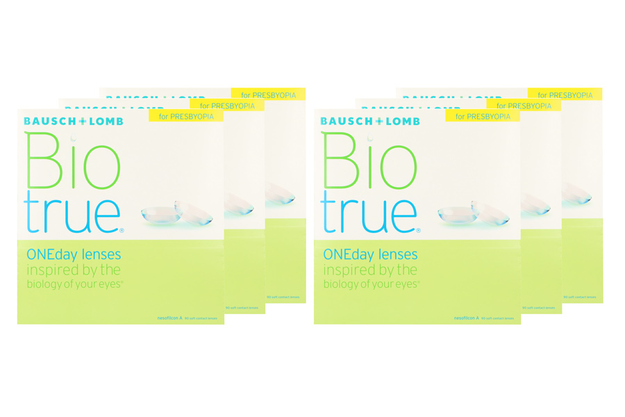 Multifokale Tageslinsen Biotrue One day for Presbyopia 6 x 90 Tageslinsen Sparpaket 9 Monate
