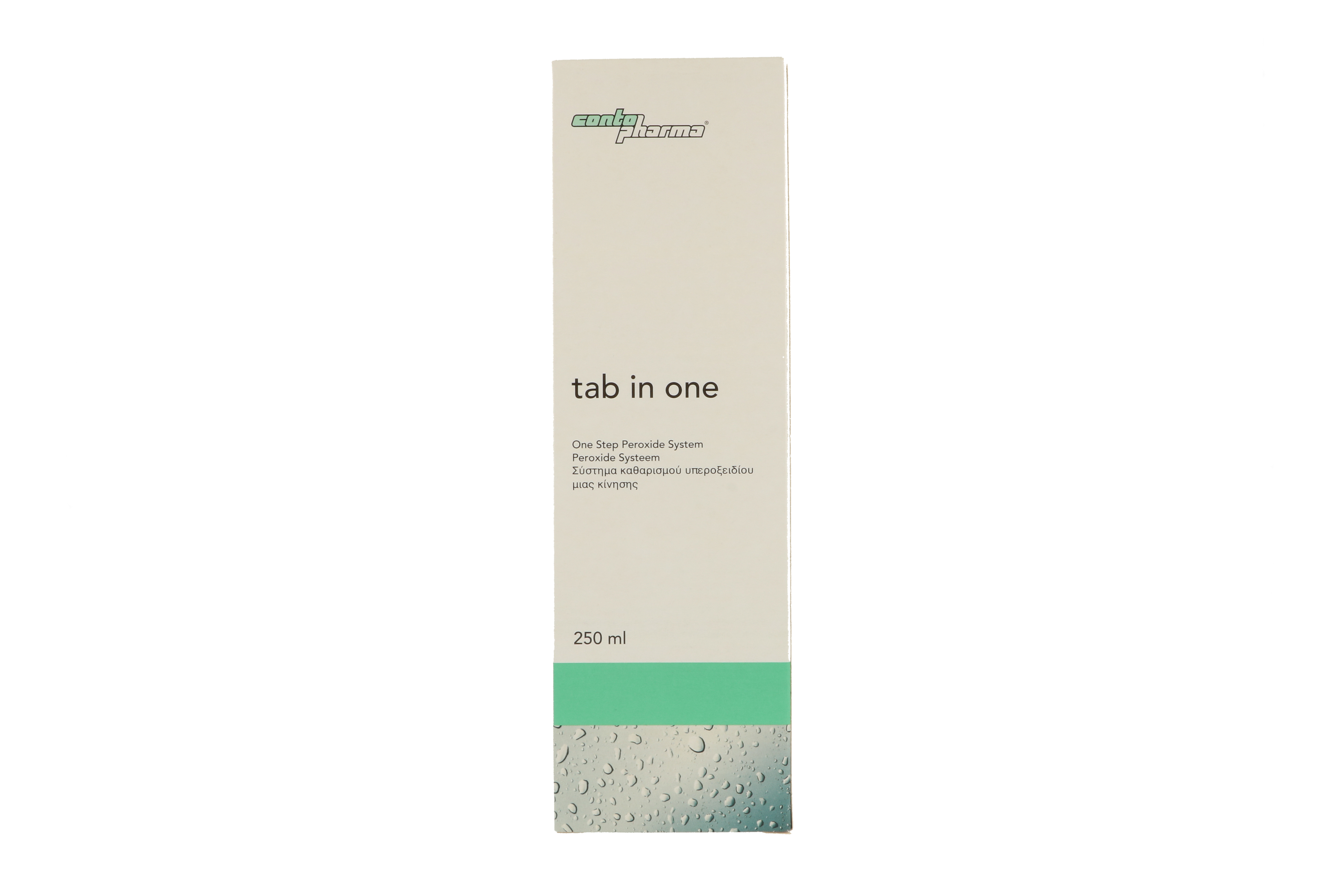 tab in one 250 ml Peroxid-Lösung