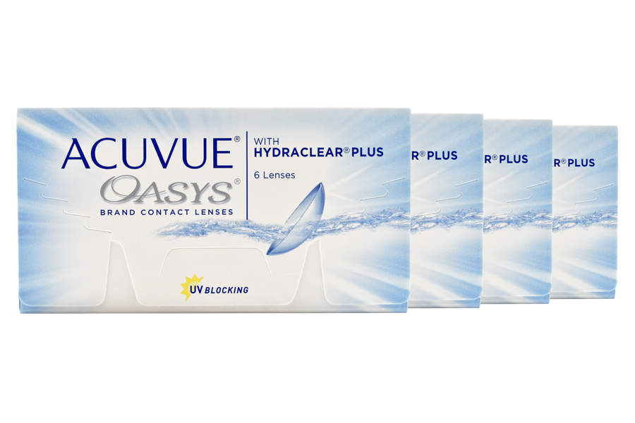 Wochenlinsen Acuvue Oasys 4 x 6 Zwei-Wochenlinsen