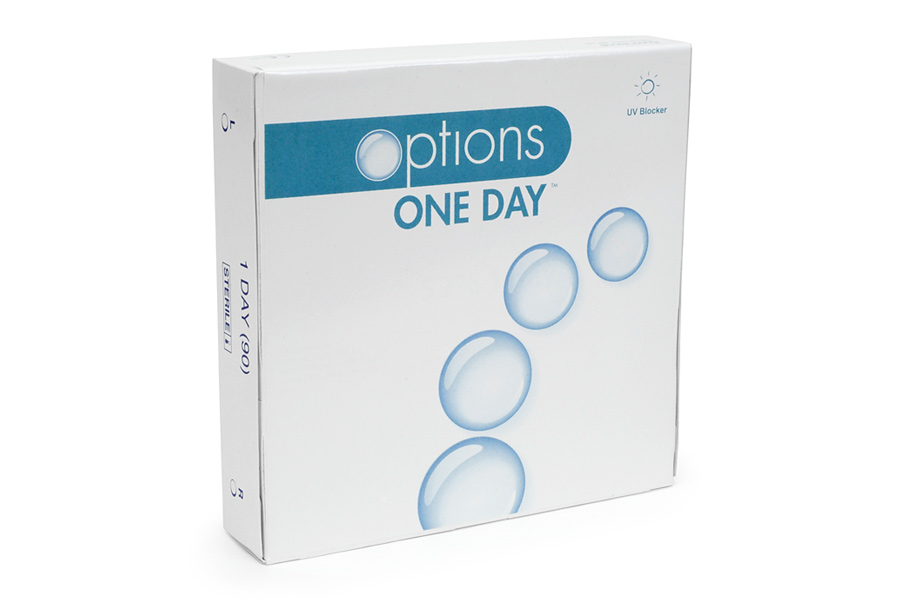 Sphärische Kontaktlinsen options One Day UV 90 Tageslinsen