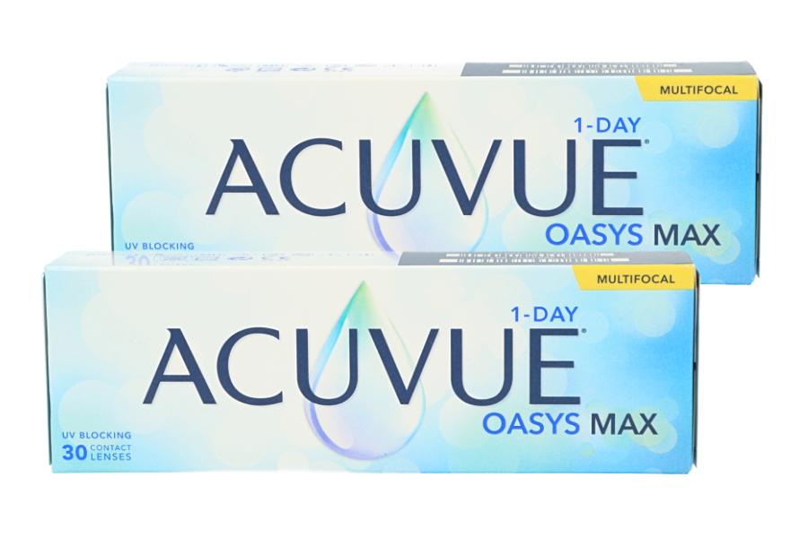 Multifokale Tageslinsen Acuvue Oasys 1-Day MAX Multifocal 2 x 30 Tageslinsen