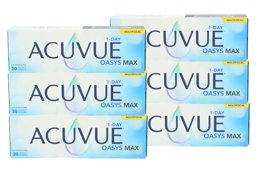Multifokale Tageslinsen Acuvue Oasys 1-Day MAX Multifocal 2 x 90 Tageslinsen