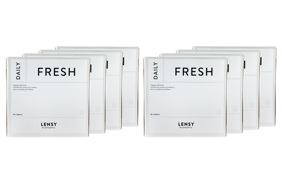 Sphärische Kontaktlinsen Lensy Daily Fresh Spheric 8 x 90 Tageslinsen Sparpaket 12 Monate