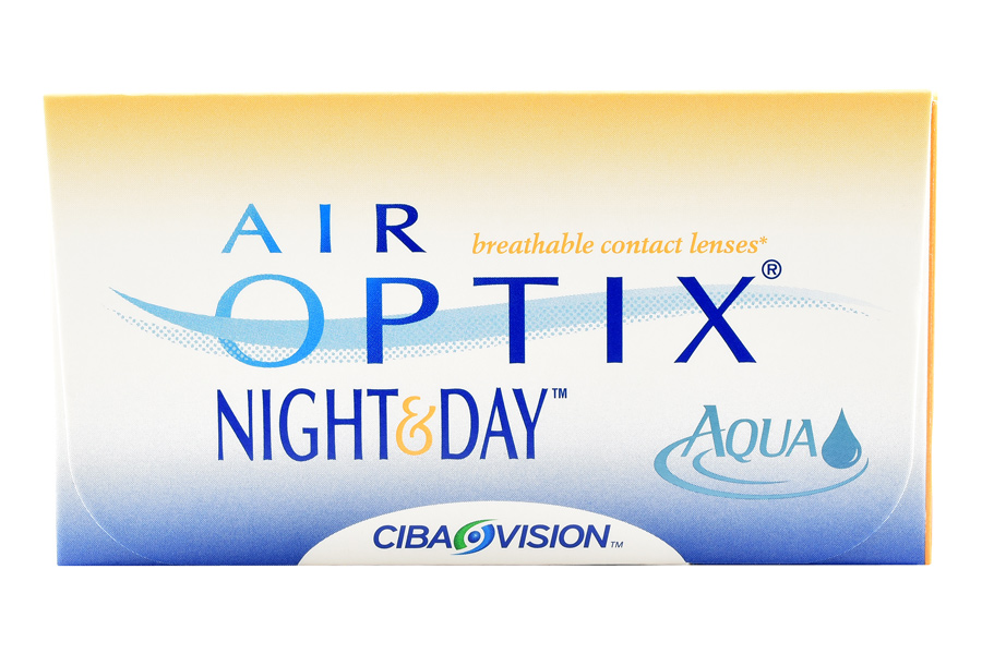 Sphärische Kontaktlinsen Air Optix Night & Day Aqua 6 Monatslinsen