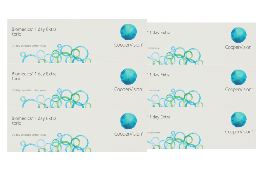 Tageslinsen Biomedics 1 day Extra toric 2 x 90 Tageslinsen Sparpaket für 3 Monate