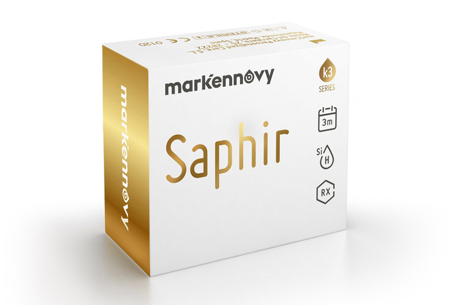 Monatslinsen Saphir Markennovy, multifokale weiche 3-Monatslinse