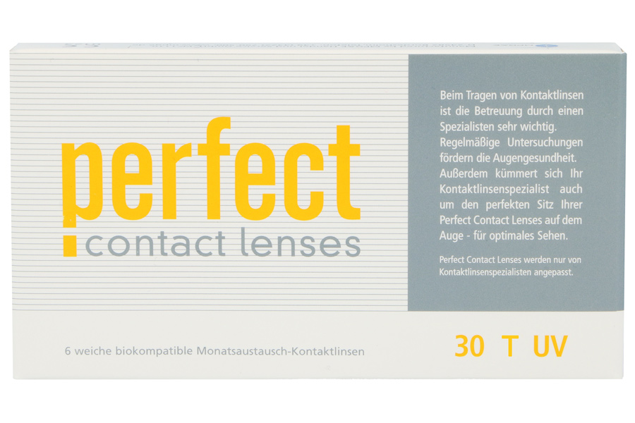 Sphärische Kontaktlinsen perfect 30 T UV 6 Monatslinsen
