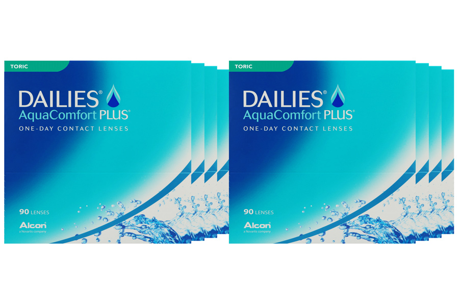 Tageslinsen Dailies AquaComfort Plus Toric 8 x 90 Tageslinsen Sparpaket 12 Monate