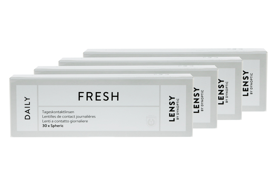 Sphärische Kontaktlinsen Lensy Daily Fresh Spheric 4 x 30 Tageslinsen