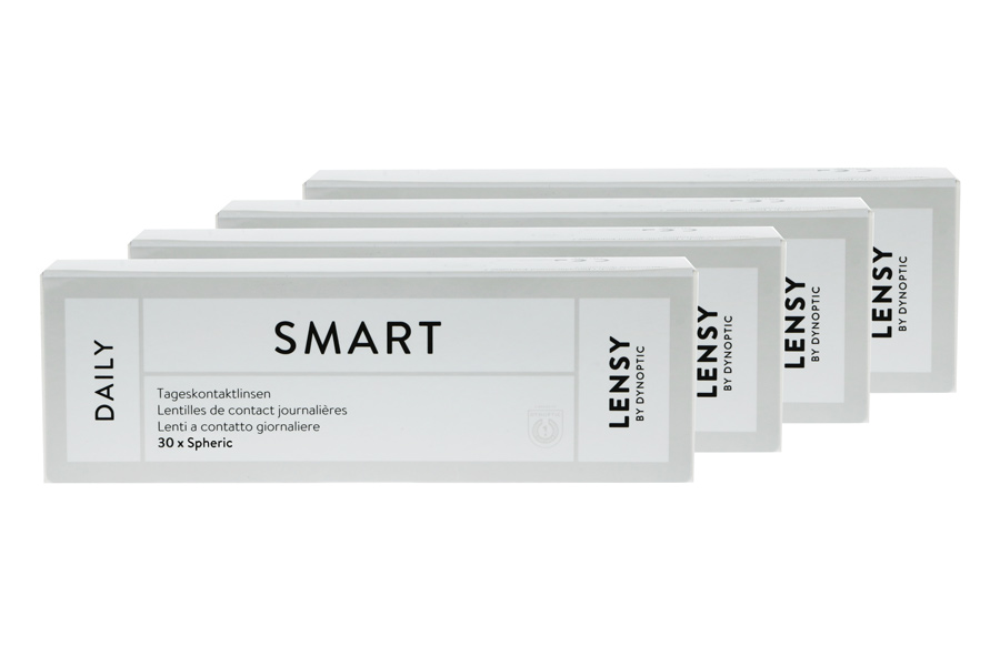 Sphärische Kontaktlinsen Lensy Daily Smart Spheric 4 x 30 Tageslinsen