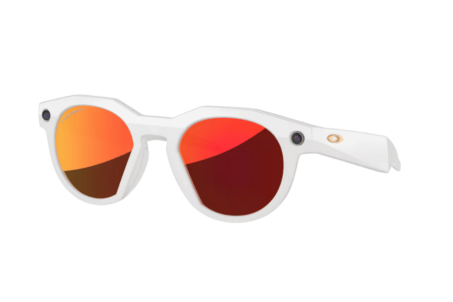 Brillenmarken Oakley Meta HSTN AI-Sonnenbrille - OW8002-0451 Warmes Grau Prizm Ruby
