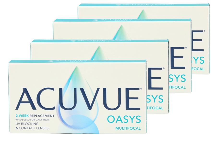 Wochenlinsen Acuvue Oasys Multifocal 4 x 6 Zwei-Wochenlinsen