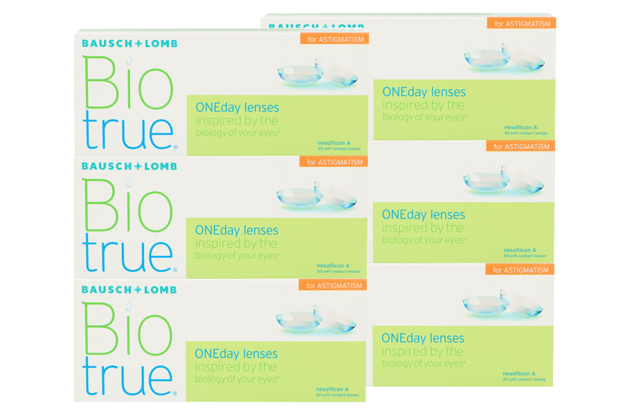 Tageslinsen Biotrue One day for Astigmatism 2 x 90 Tageslinsen Sparpaket 3 Monate