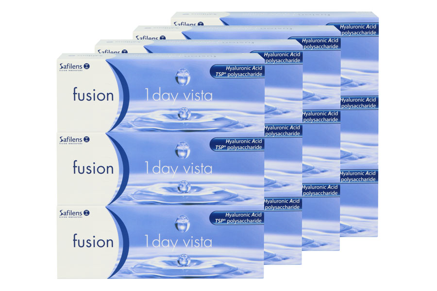 Sphärische Kontaktlinsen Fusion 1 Day Vista 4 x 90 Tageslinsen Sparpaket 6 Monate