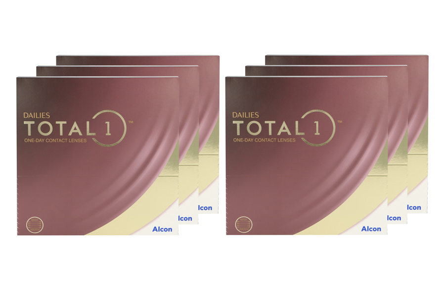 Sphärische Kontaktlinsen Dailies Total 1 6 x 90 Tageslinsen Sparpaket für 9 Monate von Alcon