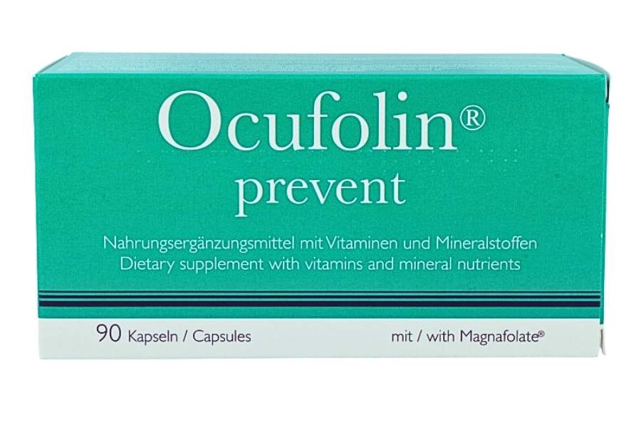 Augenvitamine Ocufolin prevent Nahrungsergänzung 90 Kapsel