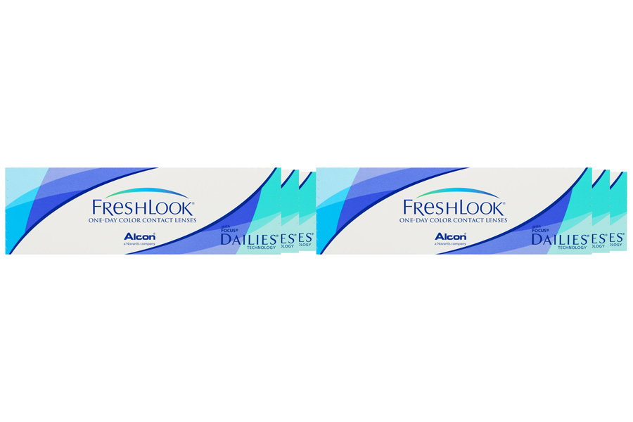 Farbige Kontaktlinsen ohne Stärke Dailies FreshLook Colors One-Day 6 x 10 farbige Tageslinsen