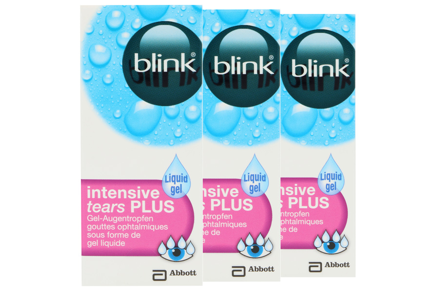 Augengel blink intensive tears Plus Gel 3 x 10 ml Augentropfen
