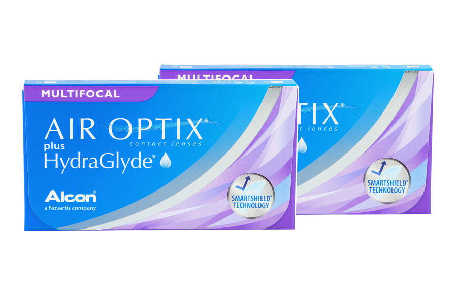 Monatslinsen Air Optix plus HydraGlyde Multifocal 2 x 6 Monatslinsen