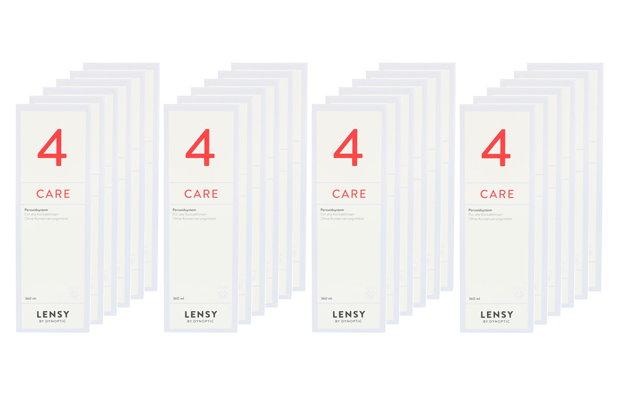 Sparpakete Linsenmittel Lensy Care 4 24 x 360 ml Familien-Super-Sparpaket Peroxidlösung