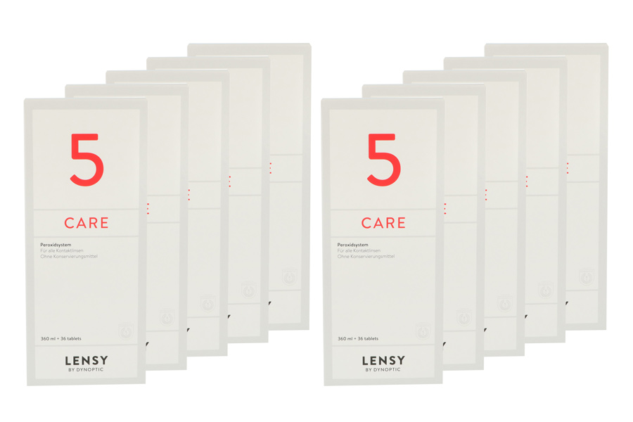 Sparpakete Linsenmittel Lensy Care 5 10 x 360 ml Peroxidlösung