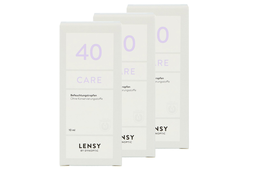 Augentropfen ohne Konservierungsmittel Lensy Care 40 3 x 10 ml Augentropfen