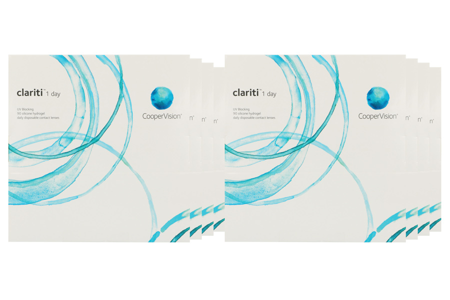 Sphärische Kontaktlinsen Clariti 1 day 8 x 90 Tageslinsen Sparpaket 12 Monate von Cooper Vision