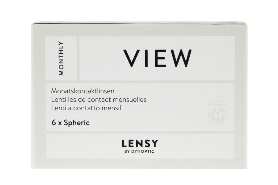 Sphärische Kontaktlinsen Lensy Monthly View Spheric 6 Monatslinsen