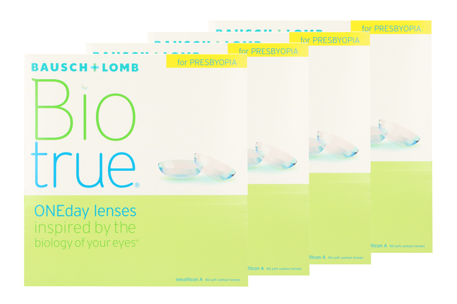 Multifokale Tageslinsen Biotrue One day for Presbyopia 4 x 90 Tageslinsen Sparpaket 6 Monate