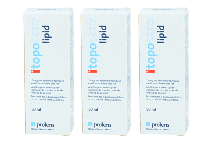 Sparpakete Linsenmittel topocare lipid 3 x 30 ml Reinigung