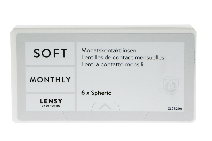 Sphärische Kontaktlinsen Lensy Monthly Soft Spheric 6 Monatslinsen