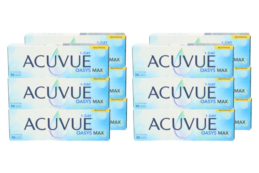 Multifokale Tageslinsen Acuvue Oasys 1-Day MAX Multifocal 4 x 90 Tageslinsen