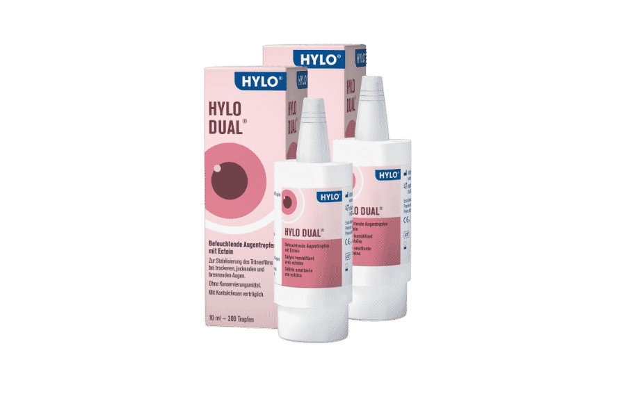 Augentropfen ohne Konservierungsmittel Hylo-Dual 2 x 10 ml Augentropfen