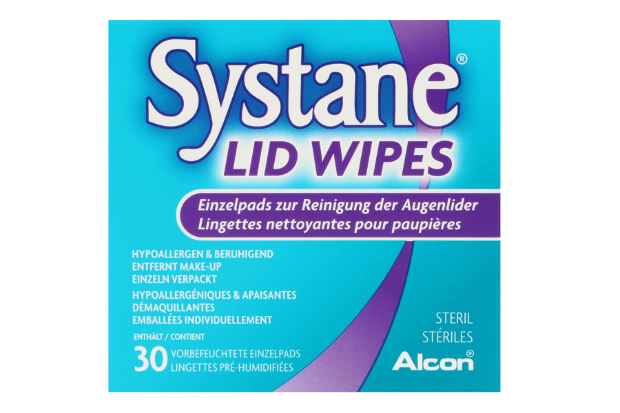 Pflegemittel Systane Lid Wipes 1 x 30 vorbefeuchtete Pads