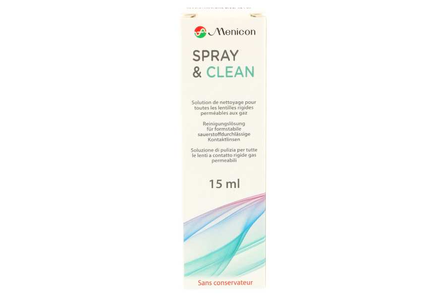 Pflegemittel Spray & Clean Menicon 15 ml - Reinigungslösung