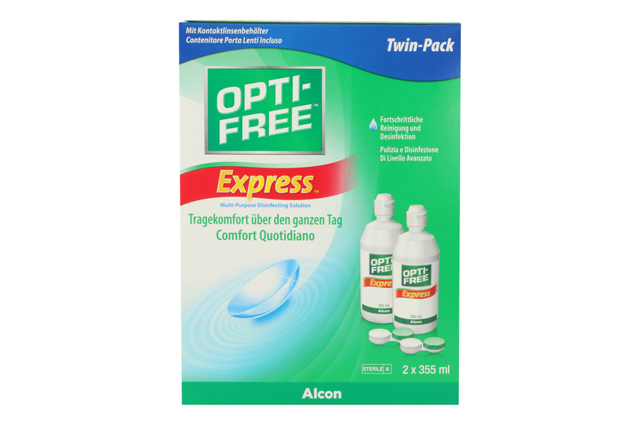 Sparpakete Linsenmittel Opti-Free Express Doppelpack 2 x 355 ml All-in-One Lösung