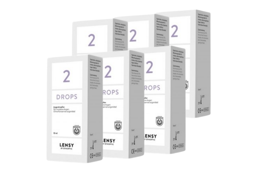 Augentropfen ohne Konservierungsmittel Lensy Drops 2 6 x 10 ml Augentropfen