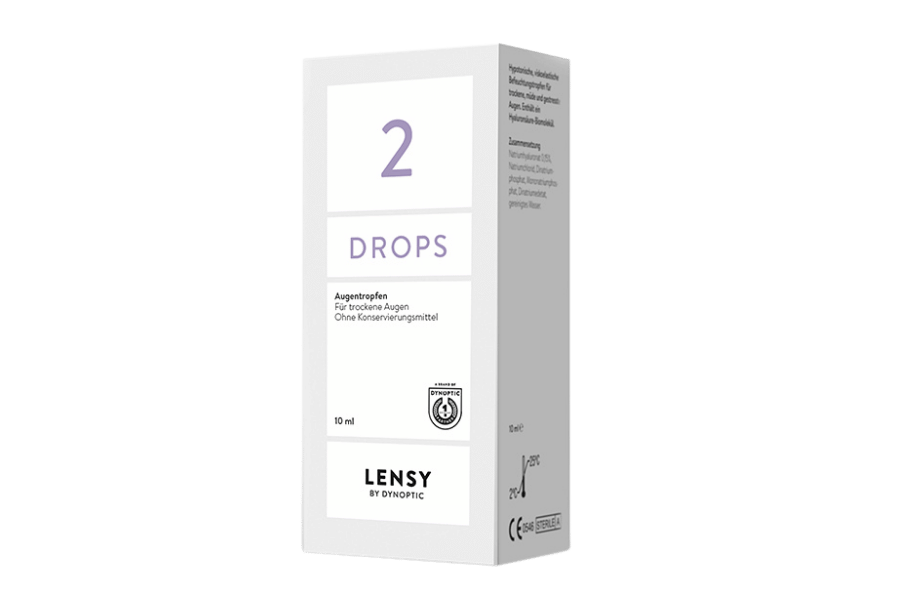 Augentropfen ohne Konservierungsmittel Lensy Drops 2 1 x 10 ml Augentropfen
