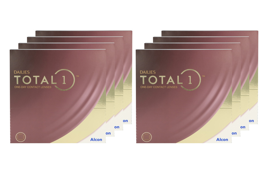 Sphärische Kontaktlinsen Dailies Total 1 8 x 90 Tageslinsen Sparpaket für 12 Monate von Alcon