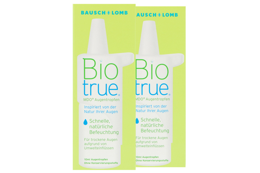 Augentropfen ohne Konservierungsmittel Biotrue MDO 2 x 10 ml Augentropfen