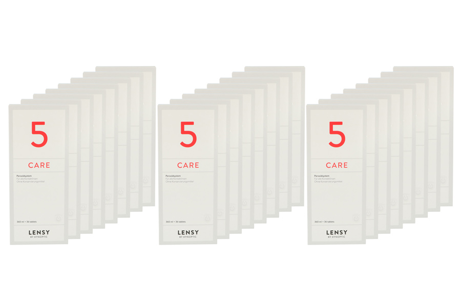 Sparpakete Linsenmittel Lensy Care 5 24 x 360 ml Familien-Super-Sparpaket Peroxidlösung